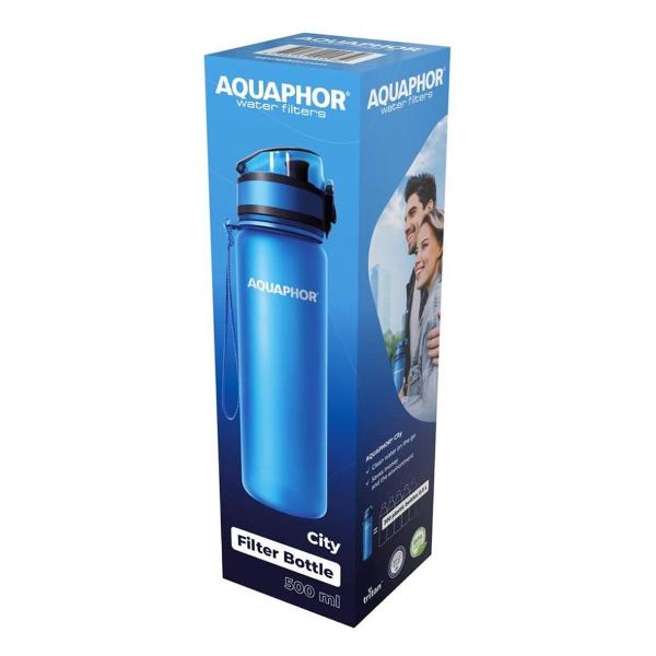 Бутылка для воды Аквафор Сити серая