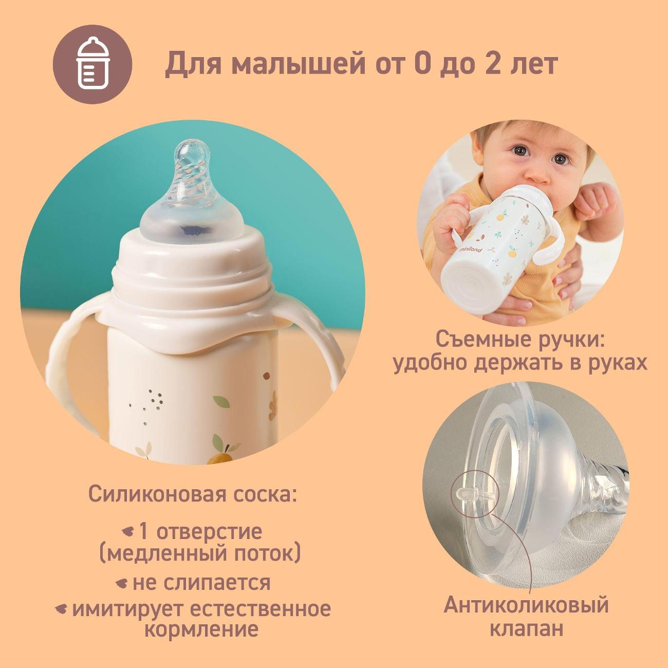 Бутылочка для кормления Miniland Thermobaby 89590