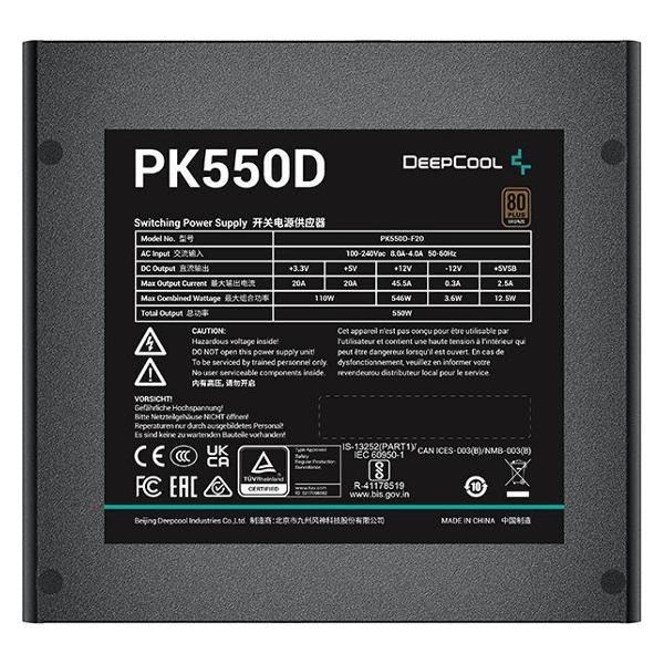 Блок питания DeepCool PK550D 550W 80+ бронзовый