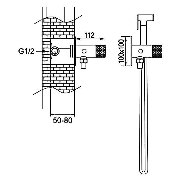 Гигиенический душ Rose R225