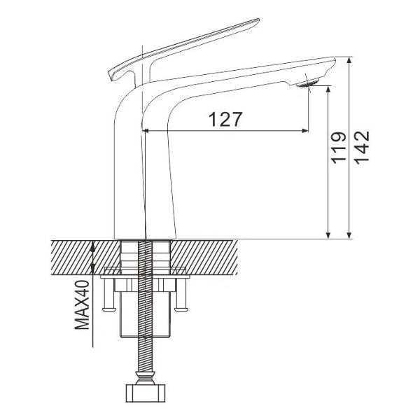 Смеситель Rose R1301