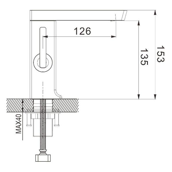 Смеситель Rose R1801