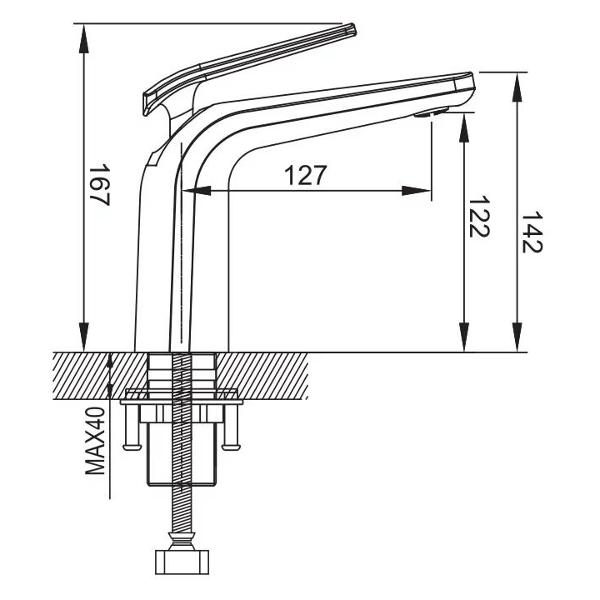 Смеситель Rose R3901