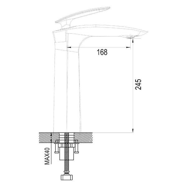 Смеситель Rose R1111