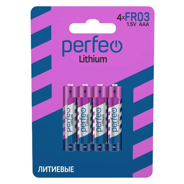 Батарейка литиевая Perfeo PF FR03/4BL / PF_C3332 фото