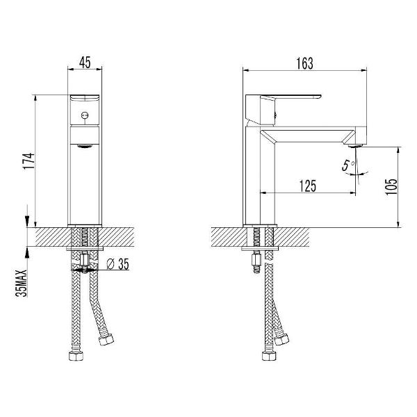 Смеситель AQUAme Parma AQM6610GM