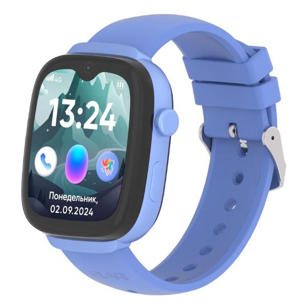 Часы с GPS трекером Elari KidGram Watch 4G синий