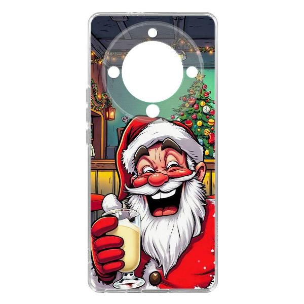 Чехол Krutoff Clear Case Дед Мороз для Honor Magic 5 Lite