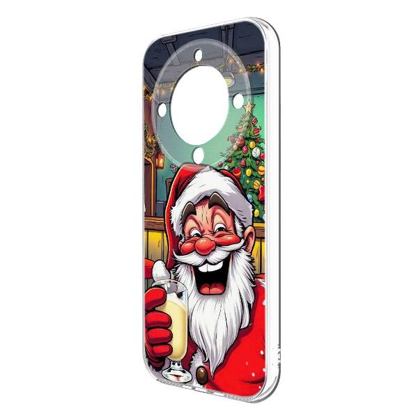 Чехол Krutoff Clear Case Дед Мороз для Honor Magic 5 Lite