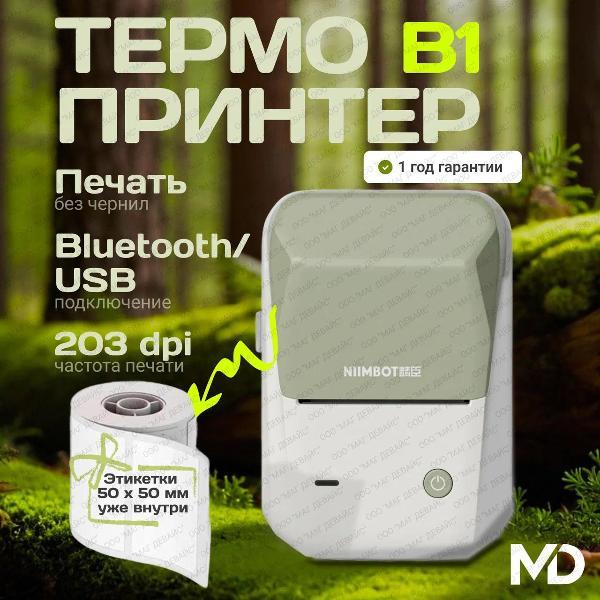 Принтер этикеток NIIMBOT B1 green фото