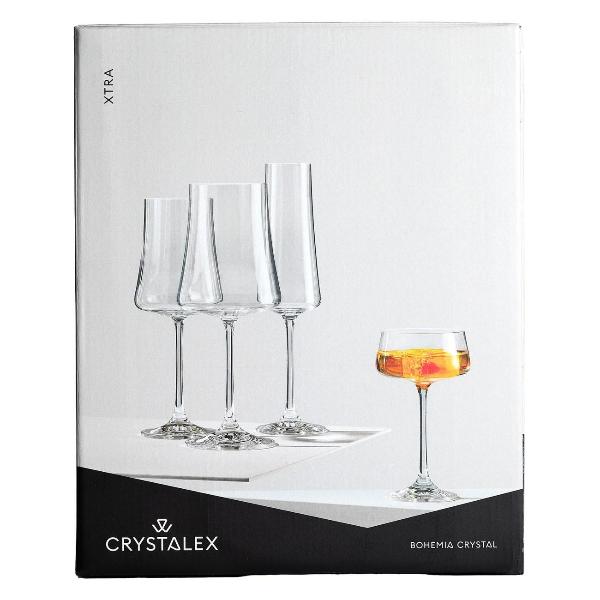 Набор бокалов Crystalex Экстра для шампанского 210 мл opt 6 шт.