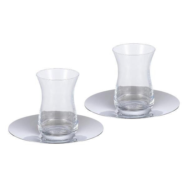 Кружка для чая Gipfel Osman 2 армуда 170 мл, 2 блюдца 14 см (52671)