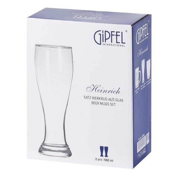 Набор бокалов Gipfel для пива Heinrich 80 мл (52509)