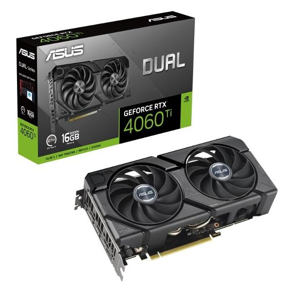 Видеокарта ASUS DUAL-RTX4060TI-16G-EVO (90YV0JHA-M0NA00)