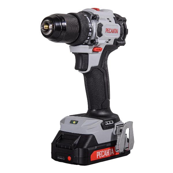 Шуруповерт аккумуляторный Ресанта ДА-20-2ЛК-БП 75/14/15