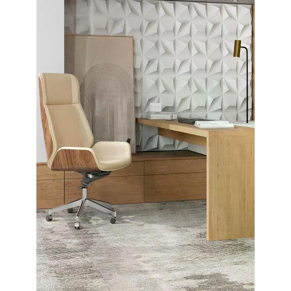 Кресло компьютерное TopChairs Crown SN A312 8383-1 walnut back