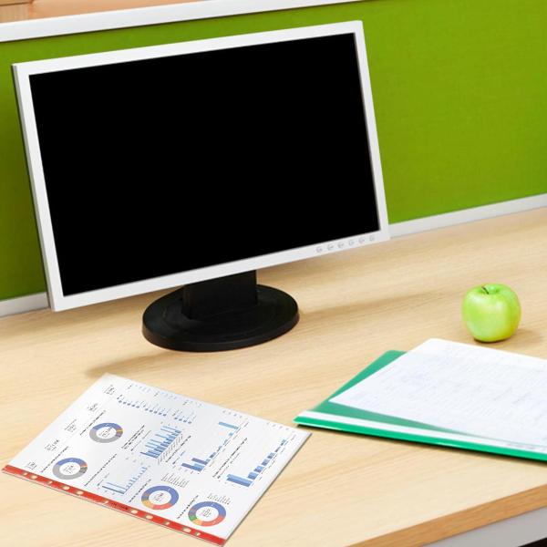 Папки-файлы перфорированные Brauberg КОМПЛЕКТ 100шт, гладкие, 30 мкм,271827