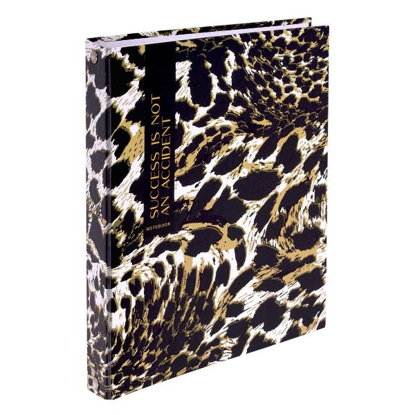 Тетрадь Brauberg А5 175х215мм, 120л, твердый картон, клетка, Leopard, 404712