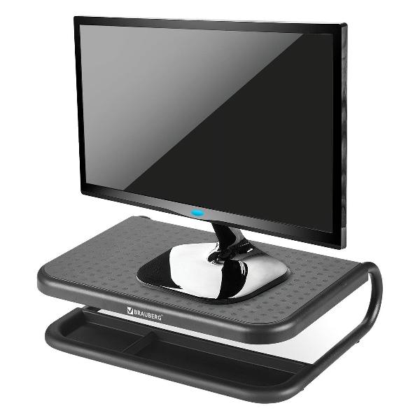 Подставка для монитора Brauberg 380х295х110 мм, металл, 513790