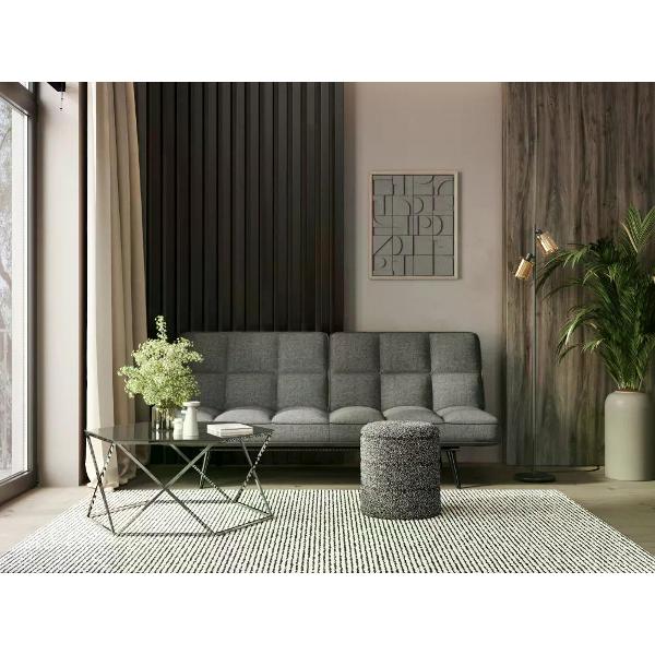 Пуф Stool Group с ящиком, букле черный меланж Hive S