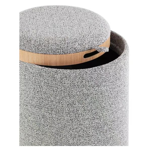 Пуф Stool Group с ящиком Хюгге S, букле серый