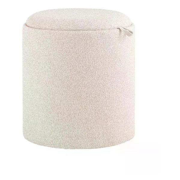 Пуф Stool Group с ящиком Хюгге S, букле бежевый
