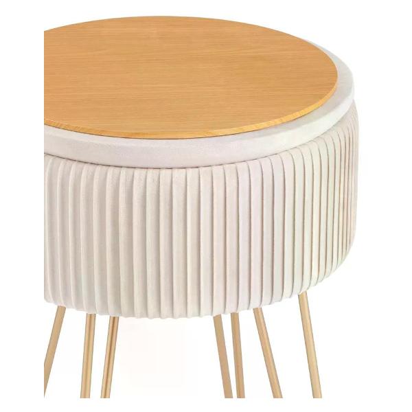 Пуф Stool Group Астор велюр бежевый