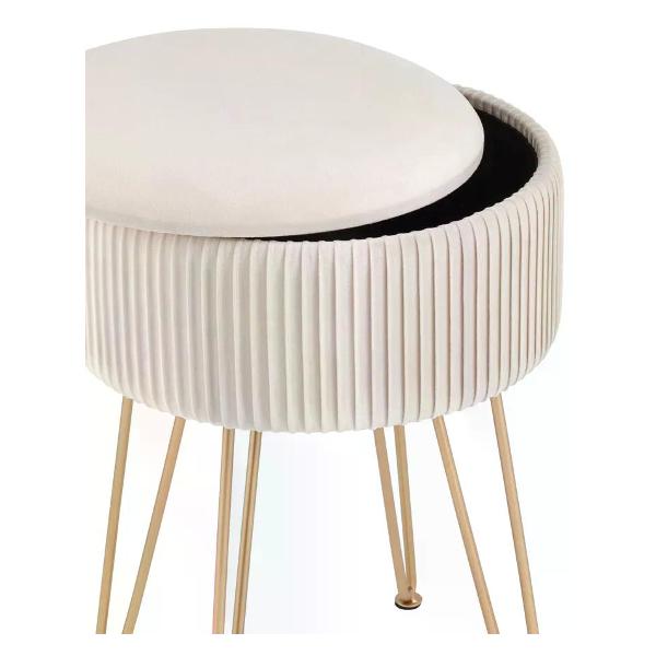 Пуф Stool Group Астор велюр бежевый