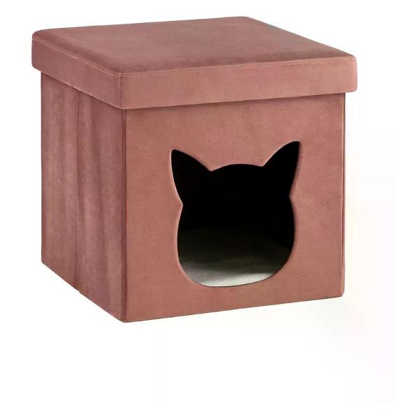 Пуф Stool Group складной с ящиком Store Pet, розовый