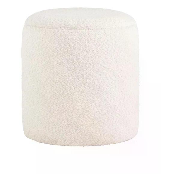 Пуф Stool Group круглый Taks букле белый
