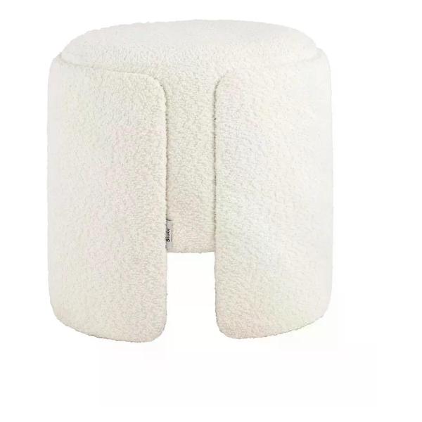 Пуф Stool Group круглый Taks букле белый