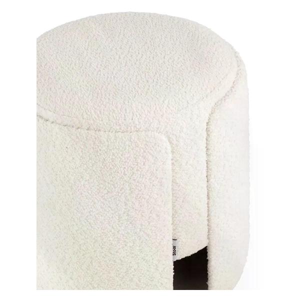 Пуф Stool Group круглый Taks букле белый