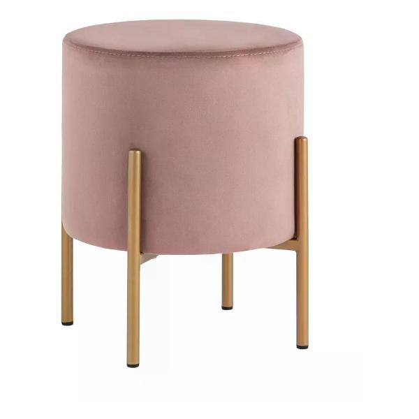 Пуф Stool Group Кейси велюр пыльно-розовый