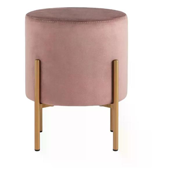 Пуф Stool Group Кейси велюр пыльно-розовый