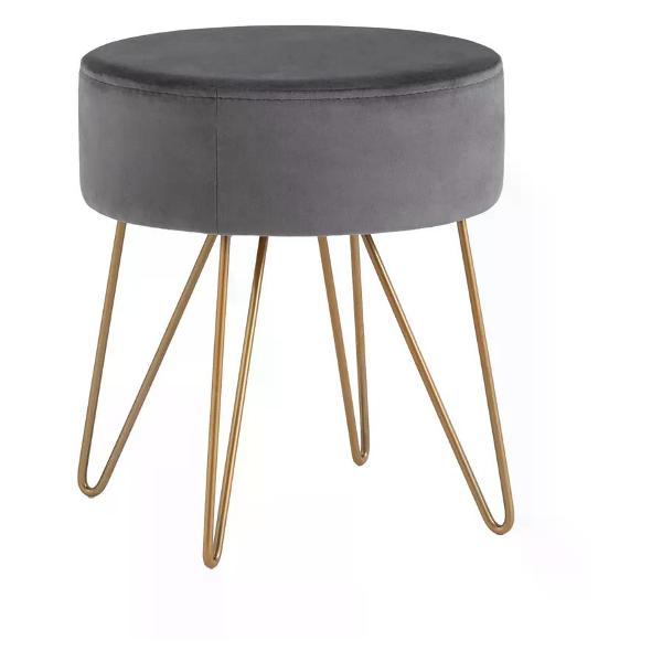 Пуф Stool Group Спейси велюр серый