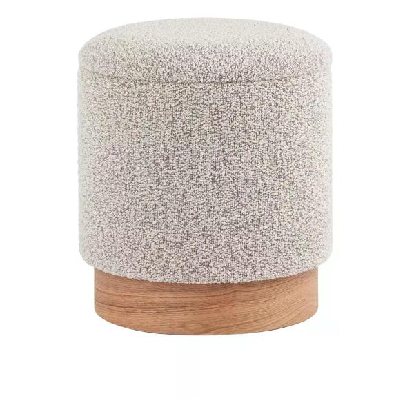 Пуф Stool Group с ящиком Холли XS, букле бежевый