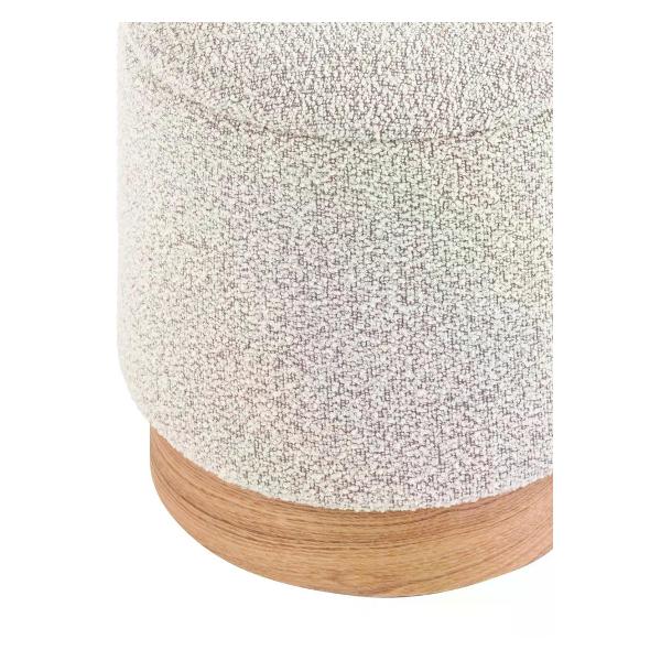 Пуф Stool Group с ящиком Холли XS, букле бежевый