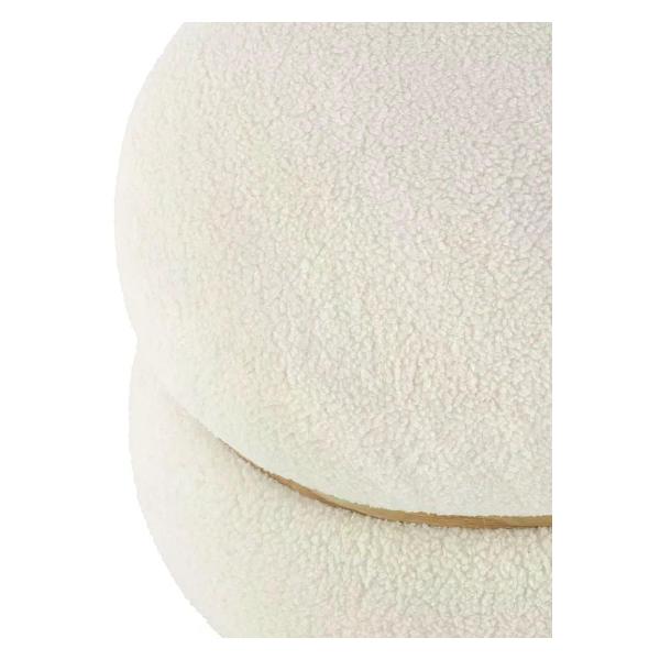 Пуф Stool Group Полли L, тедди, белый