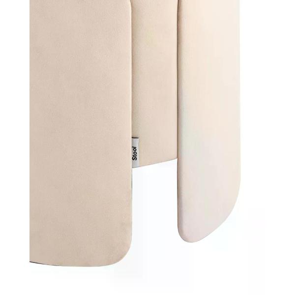 Пуф Stool Group круглый Taks велюр молочный