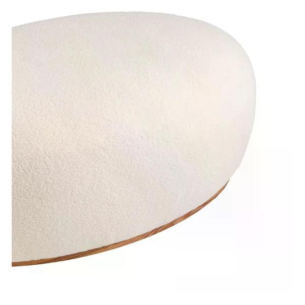 Пуф Stool Group Полли XL, тедди, белый