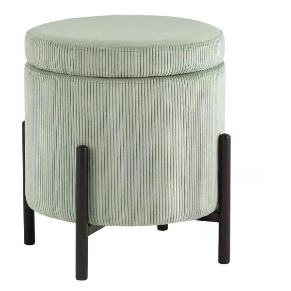 Пуф Stool Group Дали велюр бледно-зелёный