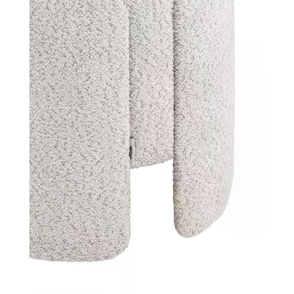 Пуф Stool Group круглый Taks букле светло-серый