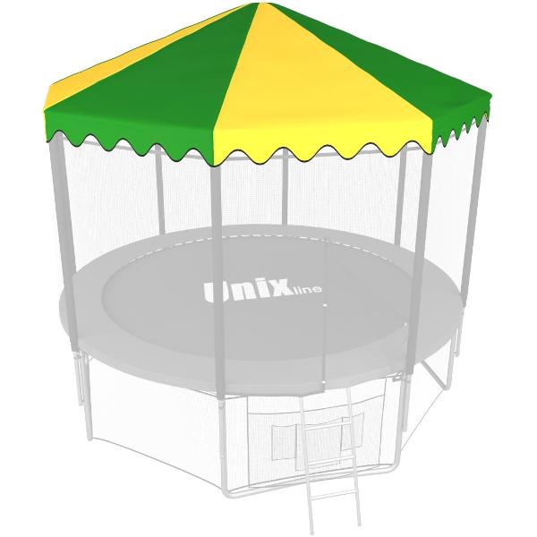 Крыша для батута UNIX line 12 ft диаметром до 366 см, зеленый, желтый