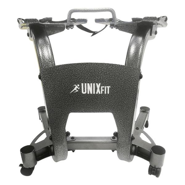 Стойка для хранения гантелей для дома UnixFit для 1 пары весом 16, 24 и 40 кг