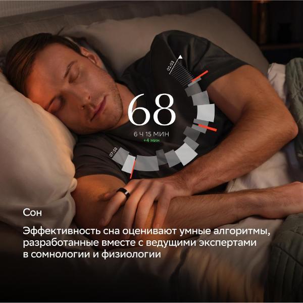 Смарт-кольцо Sber размер 11, серый хром