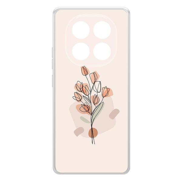 Чехол Krutoff Букет тюльпанов Xiaomi Redmi Note 14 Pro 4G
