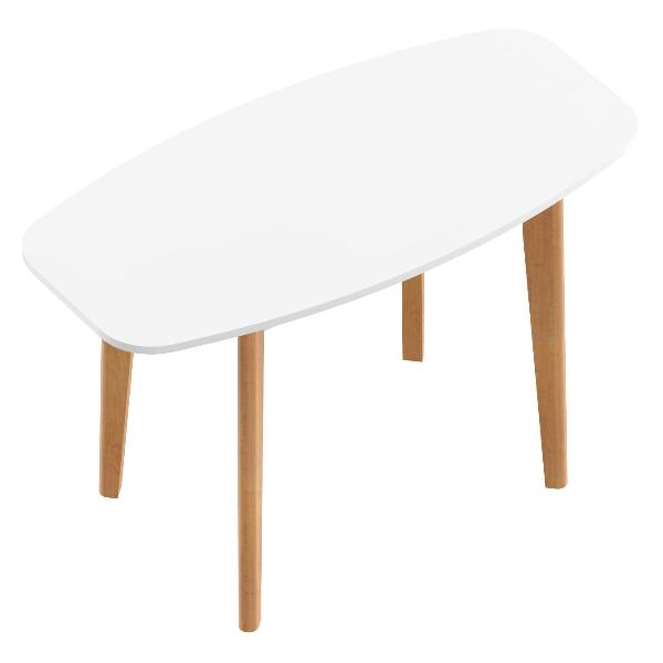 Стол обеденный Skyland LYKKE TO-120 белый/ бук 120х60х75