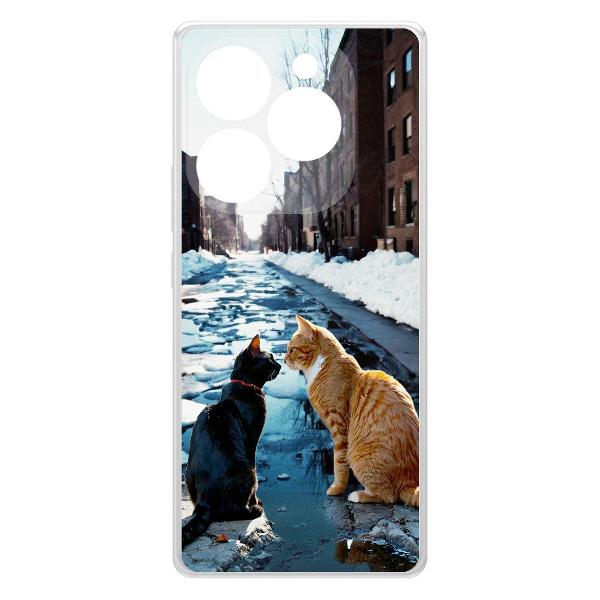 Чехол Krutoff Мартовские коты ITEL S23+ фото