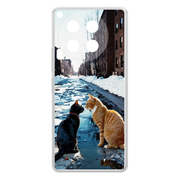 Чехол Krutoff Мартовские коты TECNO Camon 30 фото