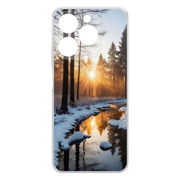 Чехол Krutoff Весна в лесу TECNO POP 7